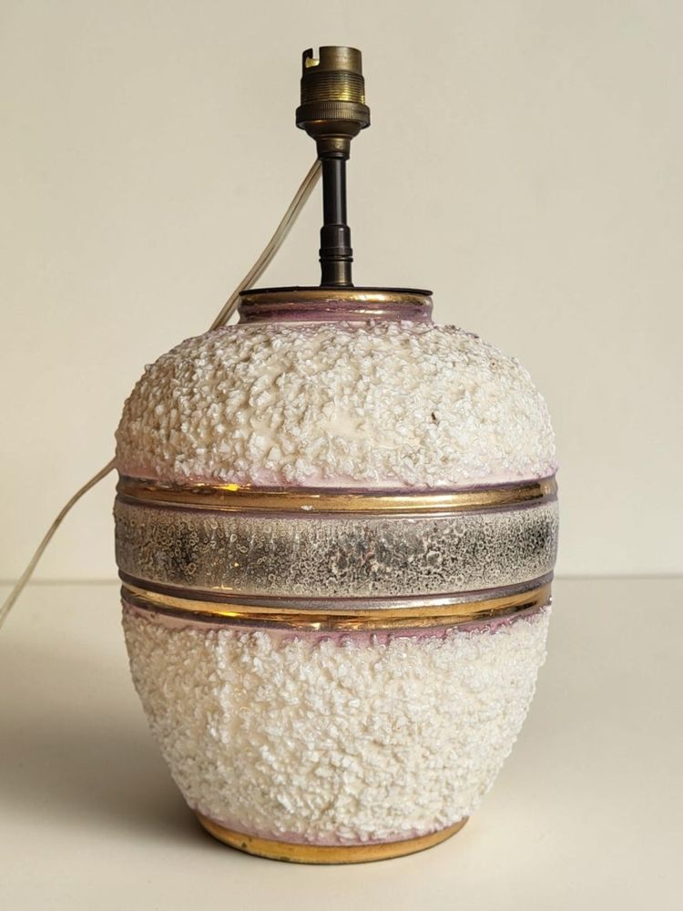 Ceramic lamp, Louis Dage, 1940s