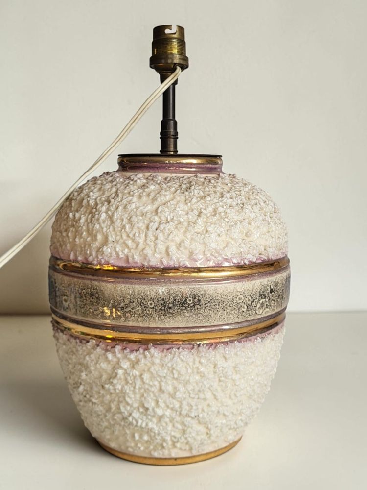 Ceramic lamp, Louis Dage, 1940s