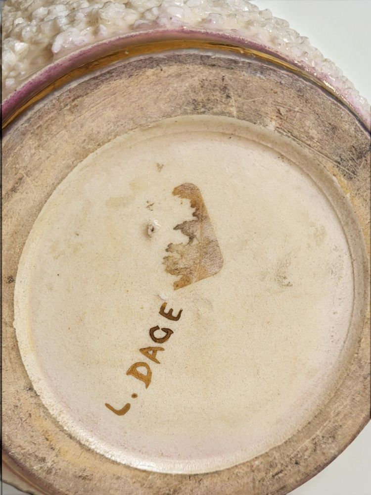 Ceramic lamp, Louis Dage, 1940s