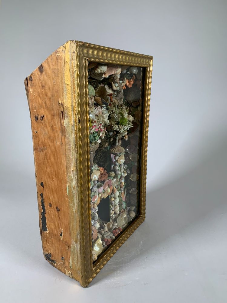 18th-Century Glass-Covered Nativity Diorama Known as "Paradise" Composition