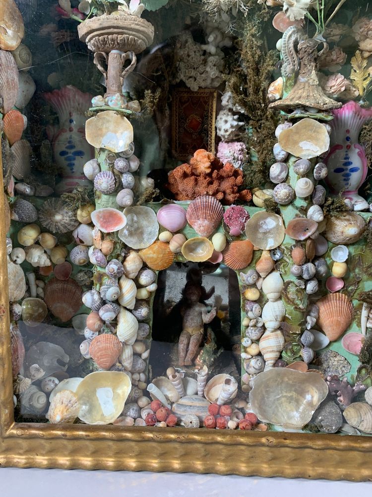 18th-Century Glass-Covered Nativity Diorama Known as "Paradise" Composition