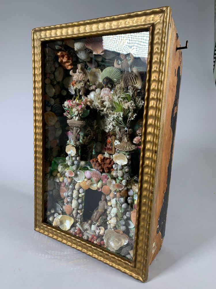 18th-Century Glass-Covered Nativity Diorama Known as "Paradise" Composition