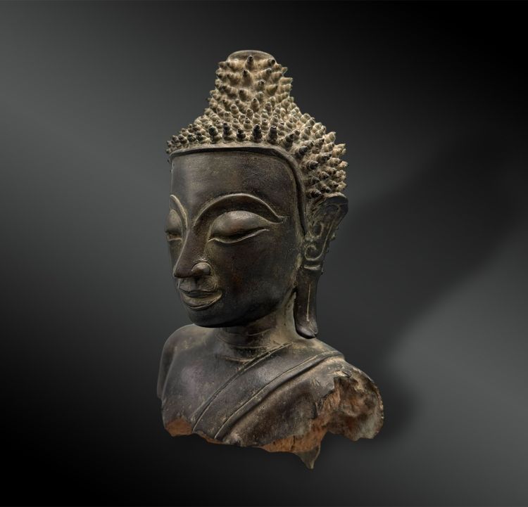 Ritratto a busto di Buddha - Laos? - XVII secolo?