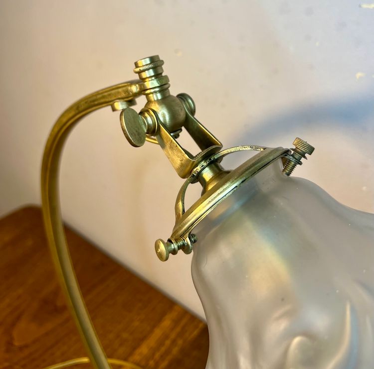 Jugendstil-Herzlampe von Auguste Delafontaine