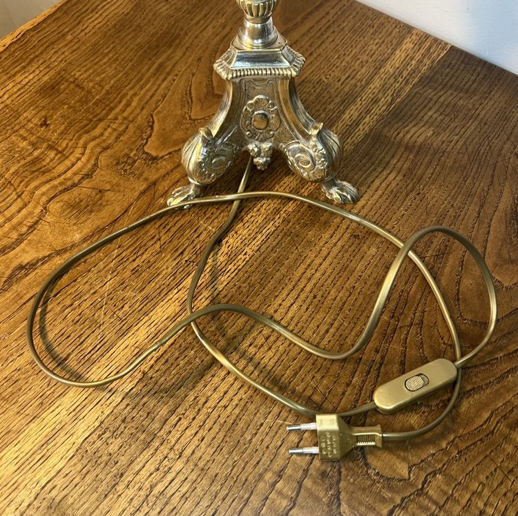 Candle holder mounted as a lamp