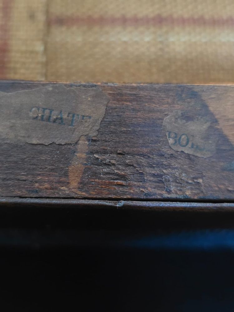 Jacob Frères / Château de Bois Préau, pair of Consulate period chairs.