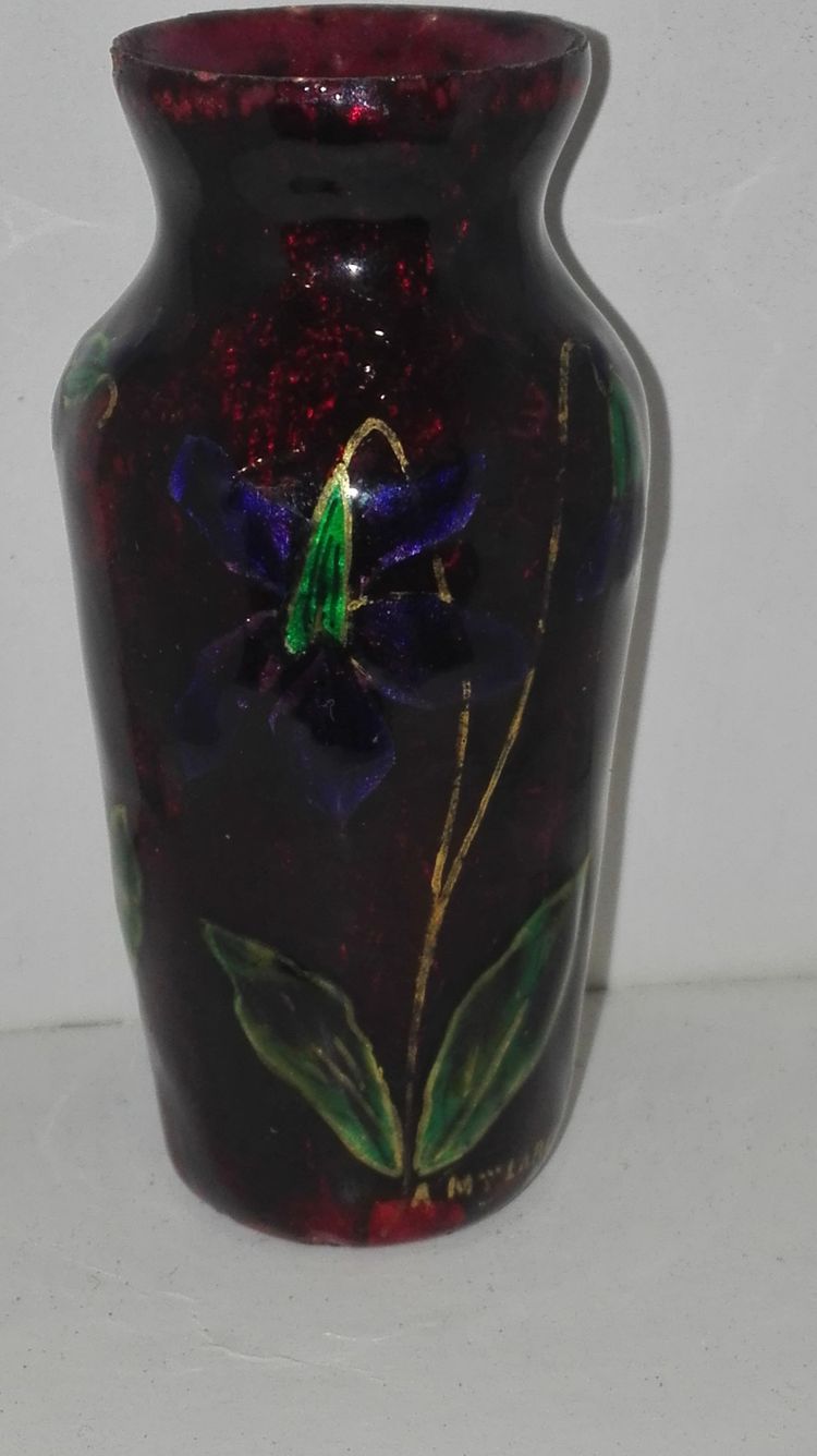 C. PICHARD 1905 small enameled vase
