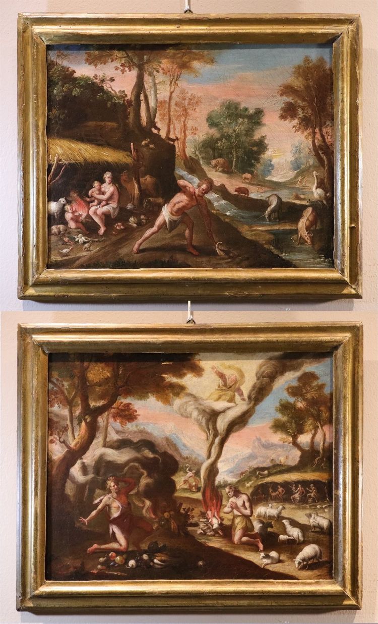 Maarten De Vos (1532–1603), Adam And Eve After The Fall / Cain And Abel