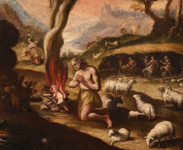 Maarten De Vos (1532–1603), Adam And Eve After The Fall / Cain And Abel