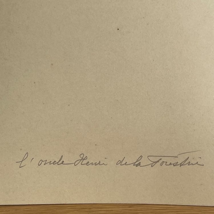 Foto su carta albumina incollata su cartoncino raffigurante un pittore dilettante del XIX secolo