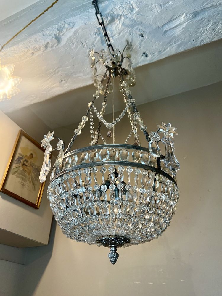 Korb-Kronleuchter im Louis-XVI-Stil