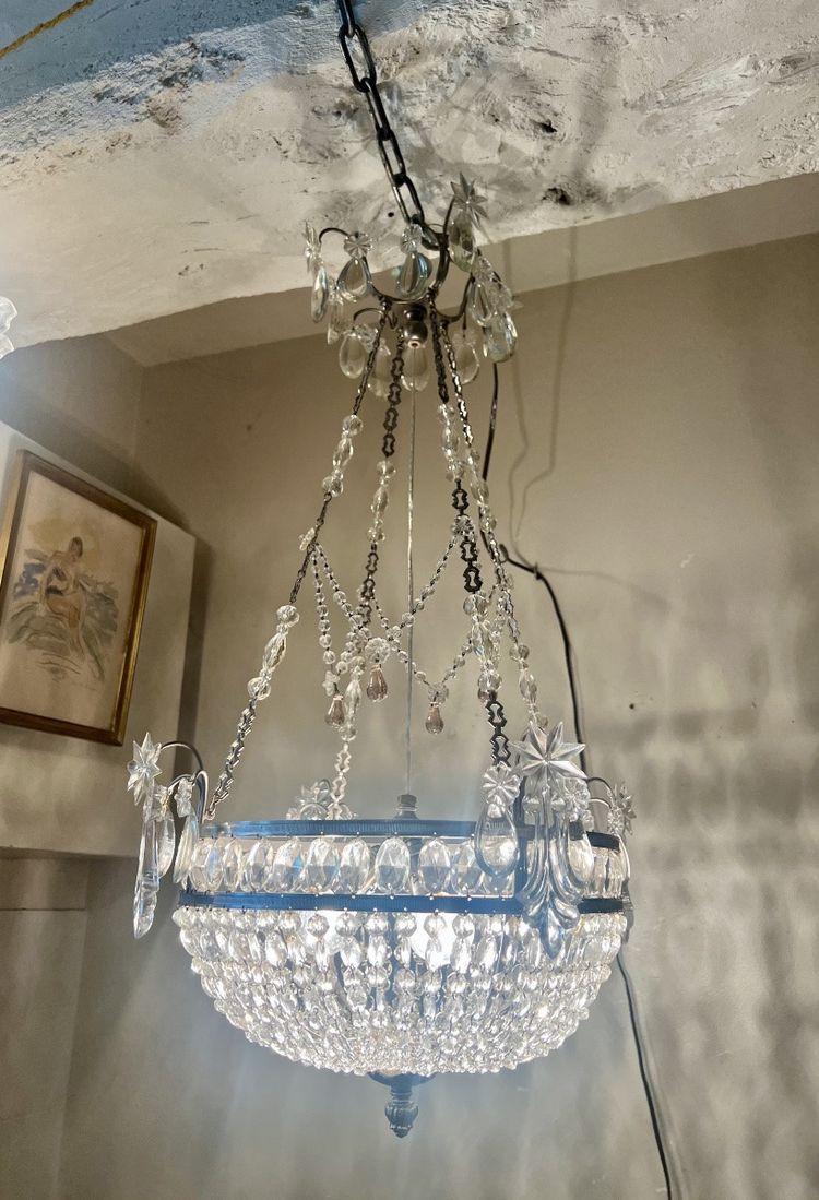 Korb-Kronleuchter im Louis-XVI-Stil