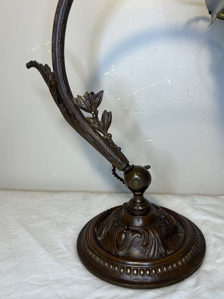 Antique-Finish Piano Lamp