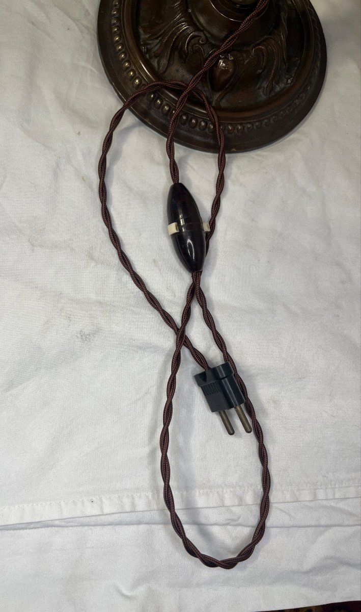 Antique-Finish Piano Lamp