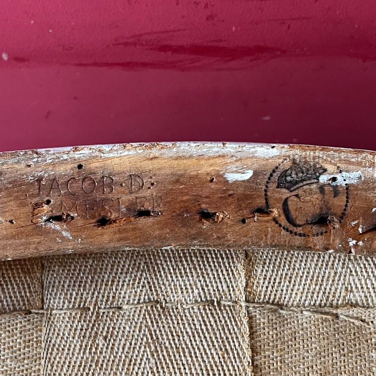 Jacob Desmalter per Compiègne, coppia di poltrone bergère in stile Impero