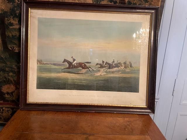 Grand prix de Paris , Importante gravure de 1866