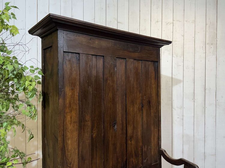 Meuble d'entrée, vestiaire breton en chêne et châtaignier 19ème 