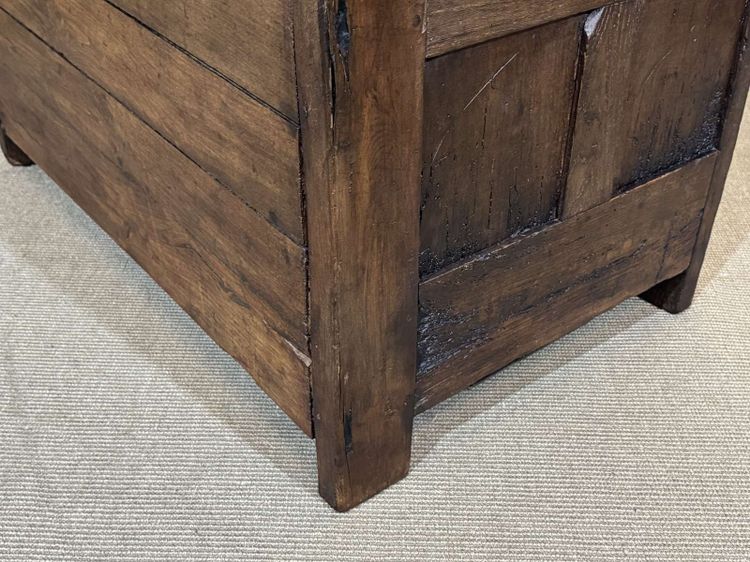 Meuble d'entrée, vestiaire breton en chêne et châtaignier 19ème 