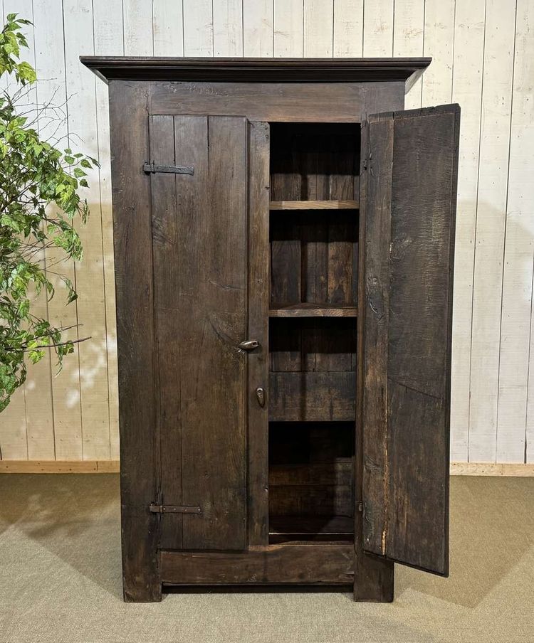 Meuble d'entrée, vestiaire breton en chêne et châtaignier 19ème 