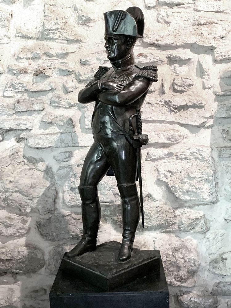 Napoleon Bonaparte, 19th-century bronze, 98 cm, signed: Emile GUILLEMIN