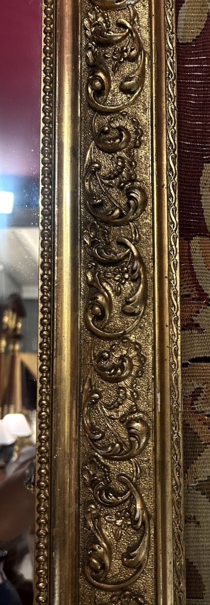 SPECCHIO - LEGNO DORATO - STILE ROCAILLE - FINE DEL XIX SECOLO S