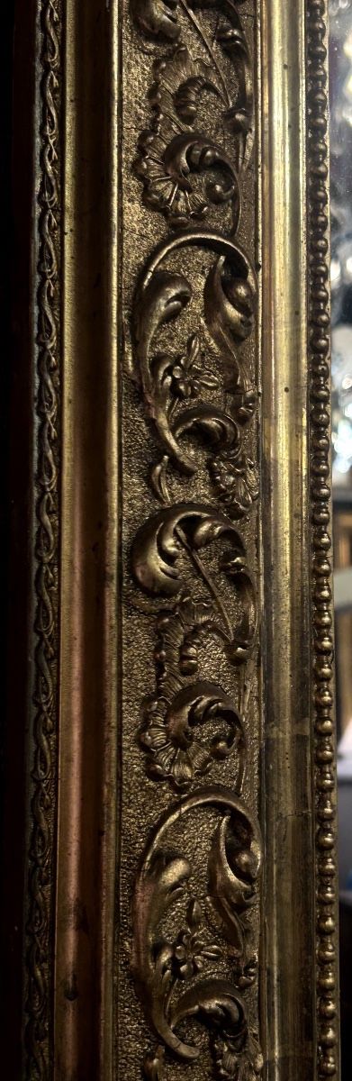 SPECCHIO - LEGNO DORATO - STILE ROCAILLE - FINE DEL XIX SECOLO S