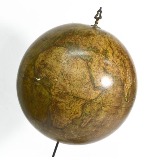 Globe Terrestre Girard Et Boitte Socle Fonte XIXème