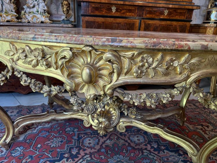 CONSOLE DE MILIEU D’APPARAT DE STYLE LOUIS XV