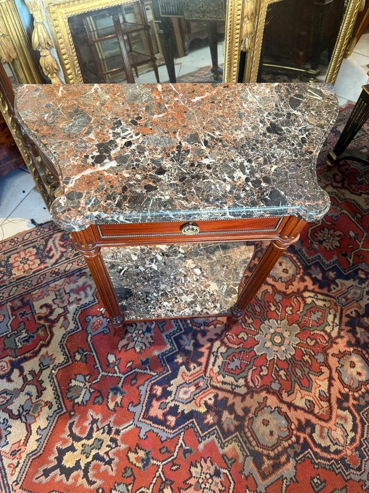 TABLE CONSOLE OU TABLE DESSERTE DE STYLE LOUIS XVI