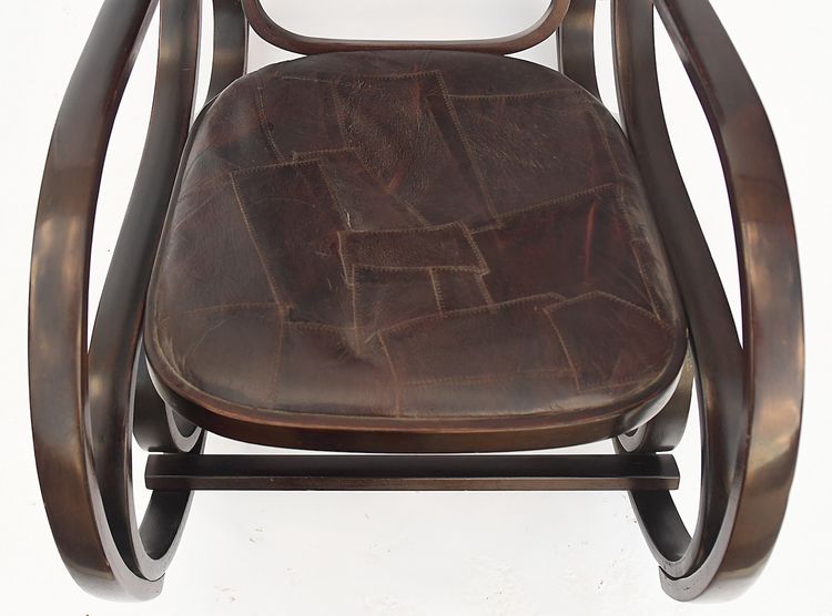 Rocking chair simili cuir
