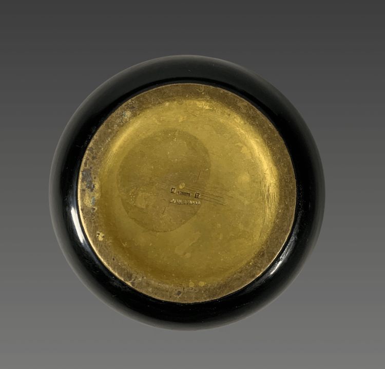 Jean DUNAND (1877-1942). Art Deco lacquered bronze bowl