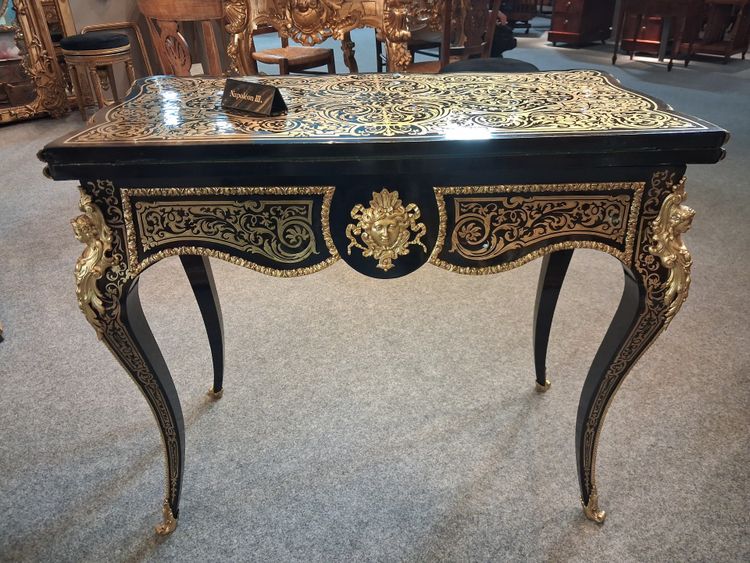 Tavolo da gioco Napoleone III con marchio DIELH