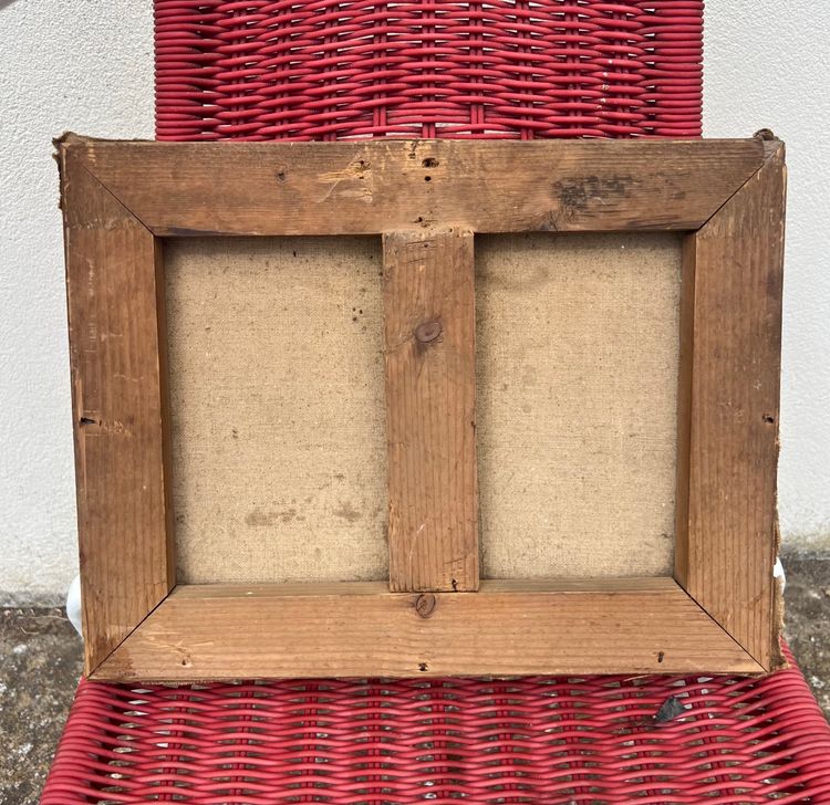 Öl auf Leinwand, ländliche Landschaft
