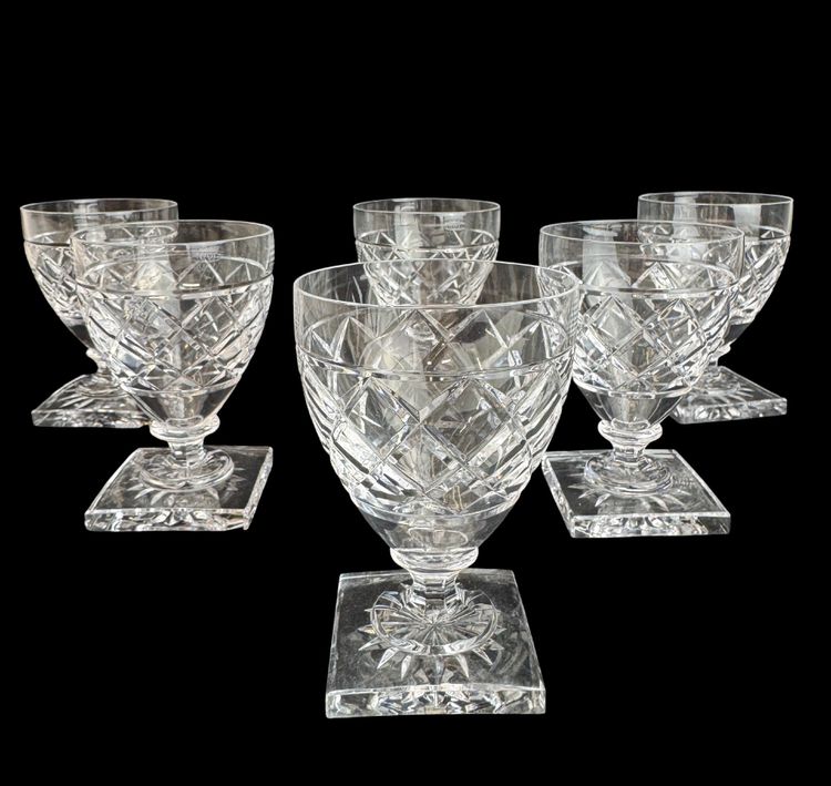 Val Saint Lambert modèle Gondole taille Losange - Verre à vin. 