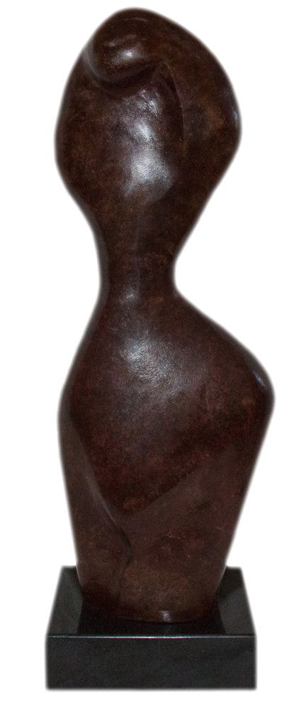 "Modesty" Bronze Sculpture by Xavier Alvarez, 20th Century