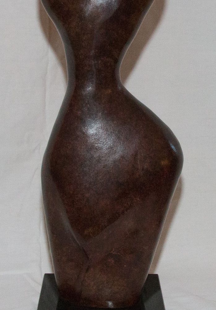 "Modesty" Bronze Sculpture by Xavier Alvarez, 20th Century