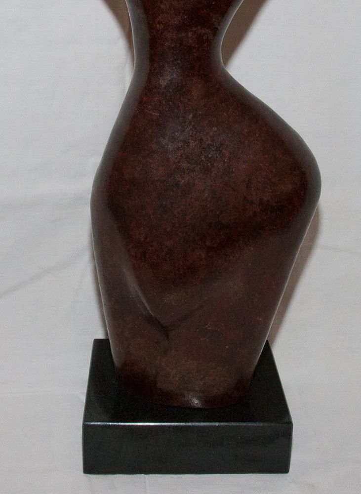 "Modesty" Bronze Sculpture by Xavier Alvarez, 20th Century