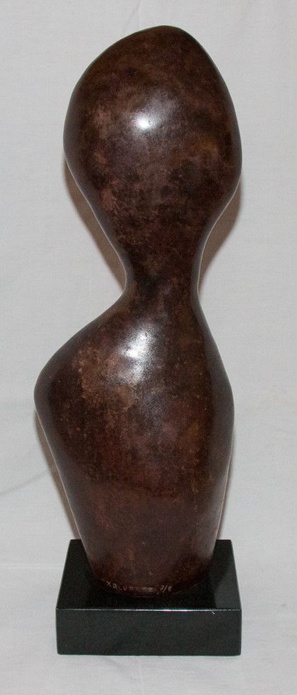 "Modesty" Bronze Sculpture by Xavier Alvarez, 20th Century