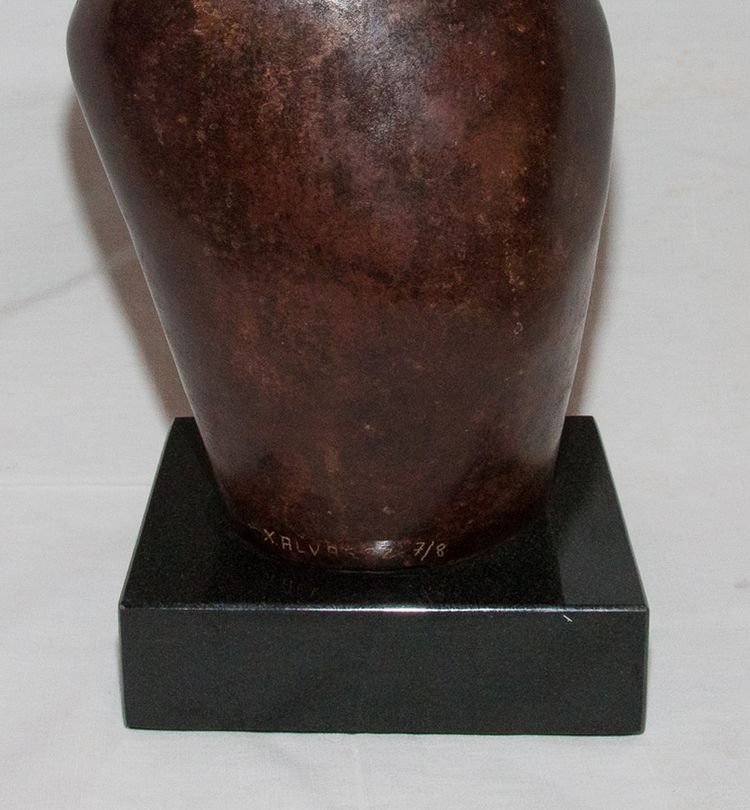 "Modesty" Bronze Sculpture by Xavier Alvarez, 20th Century