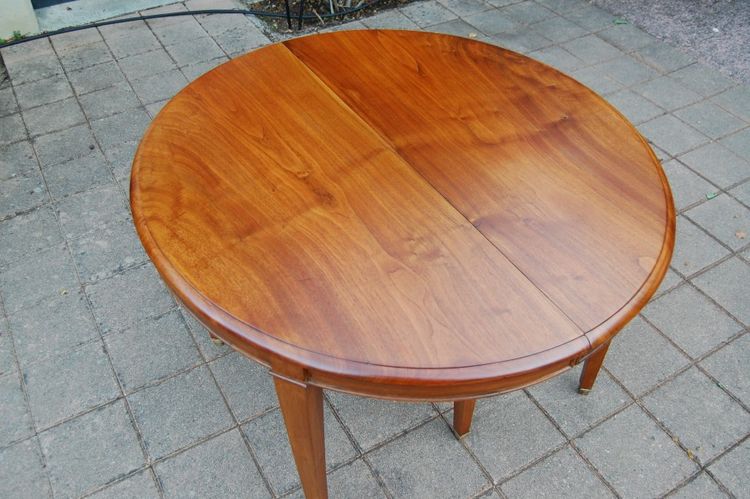 Napoleon III style walnut dining table, seats 12, with extensions