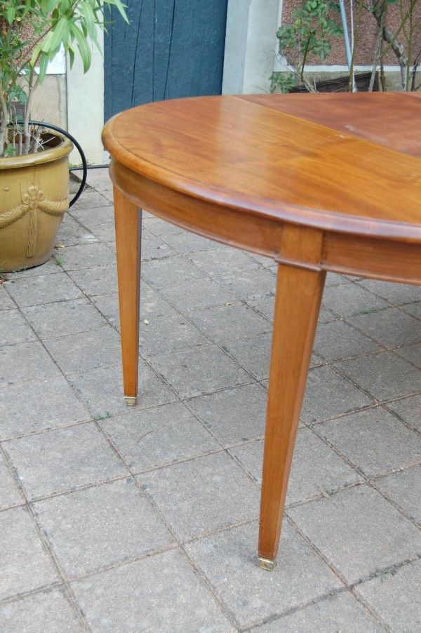 Napoleon III style walnut dining table, seats 12, with extensions