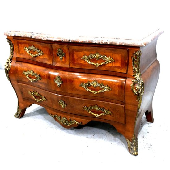 Commode Tombeau En Placage d'époque 1900