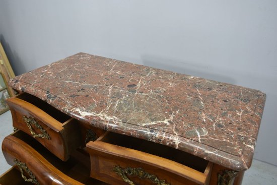Commode Tombeau En Placage d'époque 1900