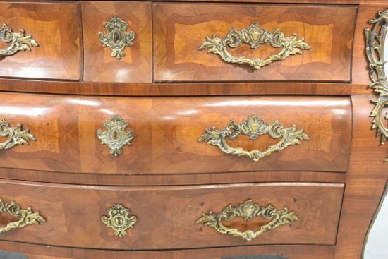 Commode Tombeau En Placage d'époque 1900