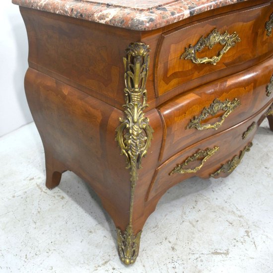 Commode Tombeau En Placage d'époque 1900