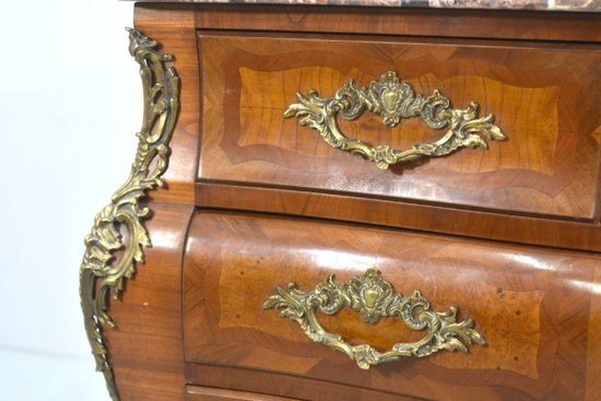 Commode Tombeau En Placage d'époque 1900