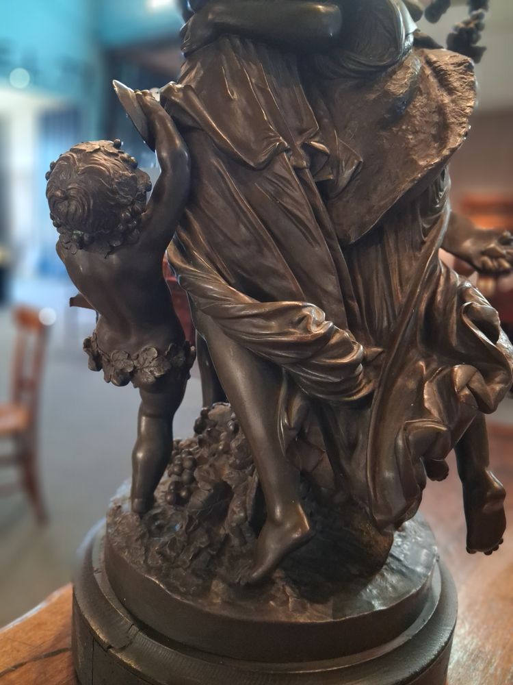 Gruppo scultoreo in bronzo di SCHOENEWERK, 1820/1885