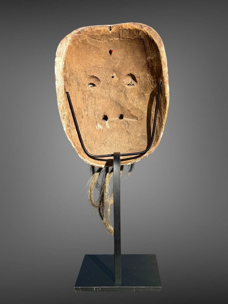 Masque De Théâtre Nô figurant un vieillard - Période Edo (1603-1868)