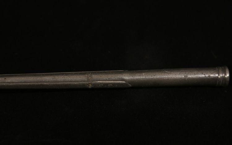 Pewter stew spoon 17th century