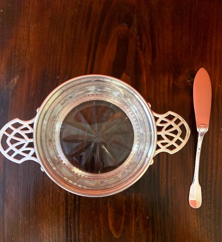 GALLIA butter dish, silverware